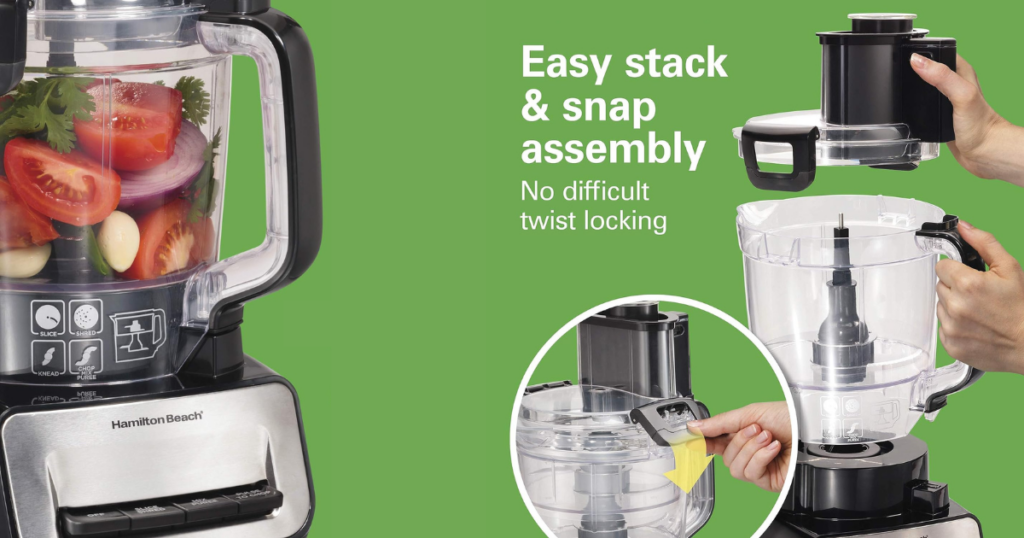 Hamilton Beach Stack & Snap Food Processor