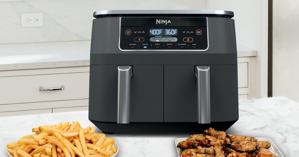 Ninja DZ201 Foodi 8 Quart 6-in-1 DualZone 2-Basket Air Fryer