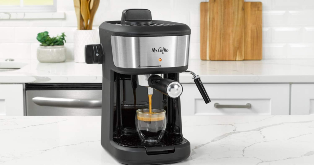 Mr. Coffee Espresso and Cappuccino Machine, Single Serve Coffee Maker 