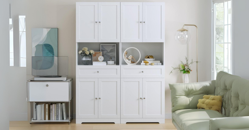 HIFIT Tall Bathroom Storage Cabinet